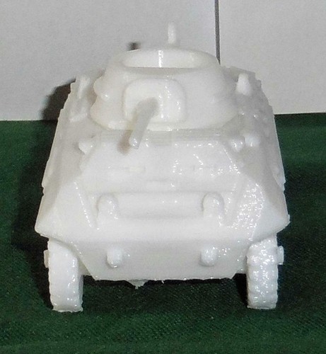 28mm 1/56 3D printed WWII US M8 Scout Car with cannon suitable for Bolt ...