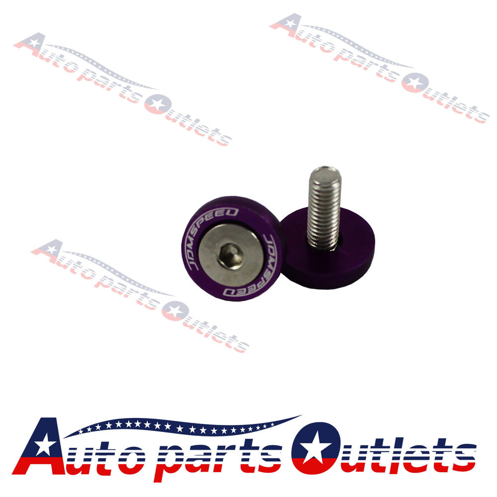 10x M6 Jdm Billet Aluminum Fender/bumper Washer/bolt Engine Bay Dress Up Kit - Foto 2