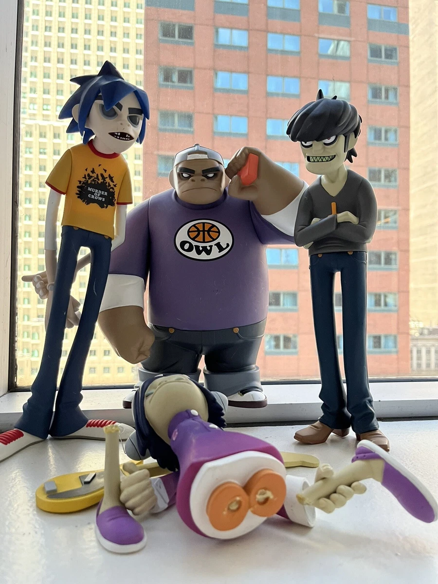 Gorillaz Kidrobot Vinyl Figures RED Set Edition DARE Noodle Complete Set Damon