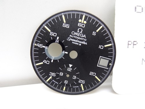 Omega Speedmaster Mark III BLACK Chronograph Watch Dial 176.002 T 1597 NOS (O138 - Bild 4 von 9