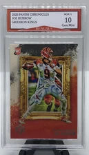 2020 Panini Chronicles JOE BURROW Gridiron Kings ROOKIE CARD #GK1 Gem Mint 10