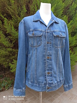 Lee Rider Jean Jacket,Regular Fit, Brass Lee Buttons,Trucker Style,Mid Blue.