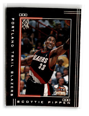 Scottie Pippen Basketball #65 2001-02 Fleer Genuine Portland Trail