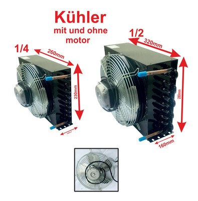 Wasserkühler 1/4&1/2 für Schweißgeräte  MIG/MAG TIG/WIG mit motor 230V oder ohne