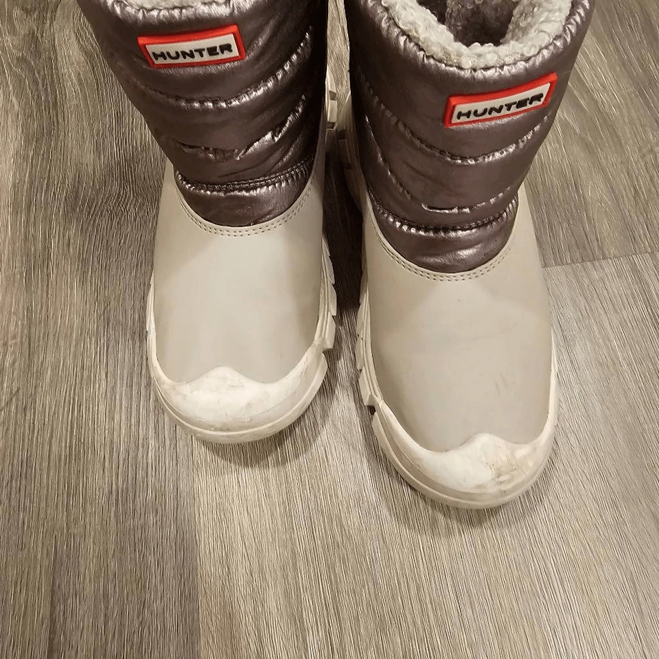 Botas Hunter talla 1 Big Kids gris plata y blanco Foto 3 de 4