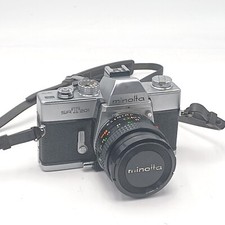 Minolta Srt 201 35mm Camera  Minolta Rokkor X 50mm F1.7 Lens. Loads  Shots. PO