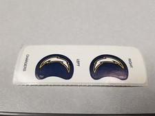 San Diego Chargers Gumball Size Helmet Decal Set