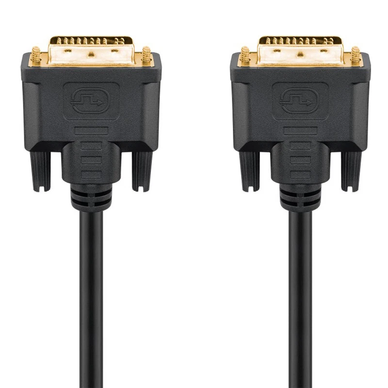 2m DVI-I Kabel 24 + 5 Dual Link Stecker für PC Monitor Computer Laptop FullHD - Bild 3 von 3