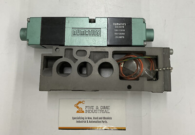 Numatic 0B2S415KO46T30 110/120VAC Solenoid Valve w/ Base & Gasket 