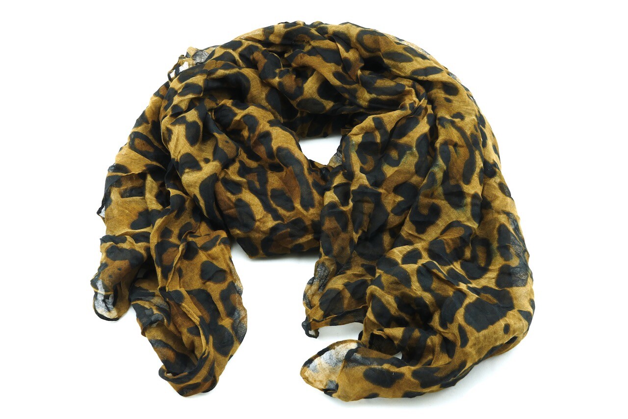 Sciarpa Donna Inverno Cashmirillo Leopard 70x200 Stola Scialle Pashmina