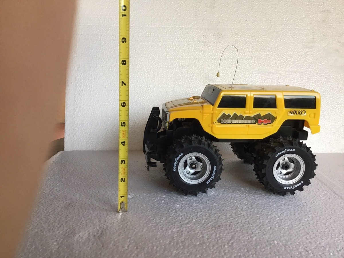 NIKKO Hummer H2 Yellow RC Car 10” Radio Controlled 4.8 Volt