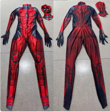 Deadpool Jumpsuits Bodysuit for Adult/Kids Costume Suit Halloween Cosplay
