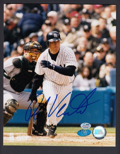 Robin Ventura Autographed 8x10 Color Photo NY Yankees SGC COA