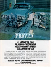 Vintage advertising print Car General Motors 1964 Proved Oldsmobile Jetstar 88