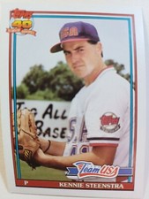 1991 Topps Traded Baseball #113 T Kennie Steenstra
