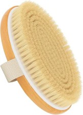 Dry Brushing Body Brush with Soft and Stiff Natural Bristles, Body Exfoliating