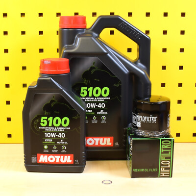 Ölwechselset Ölfilter Motul 5100 10w40 Für: Suzuki VS 1400 Intruder alle Modelle