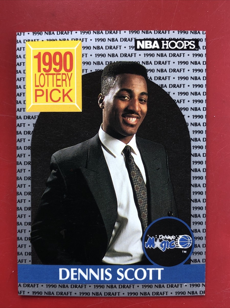 1990-91 NBA Hoops 1990 Lottery Pick Dennis Scott #393 Rookie RC | eBay