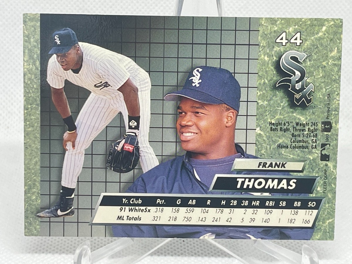 Frank Thomas 1992 Fleer Ultra #44 HOF XGGX | eBay