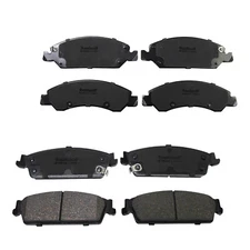 For Avalanche Silverado Suburban GMC Sierra 1500 Front & Rear Ceramic Brake Pads
