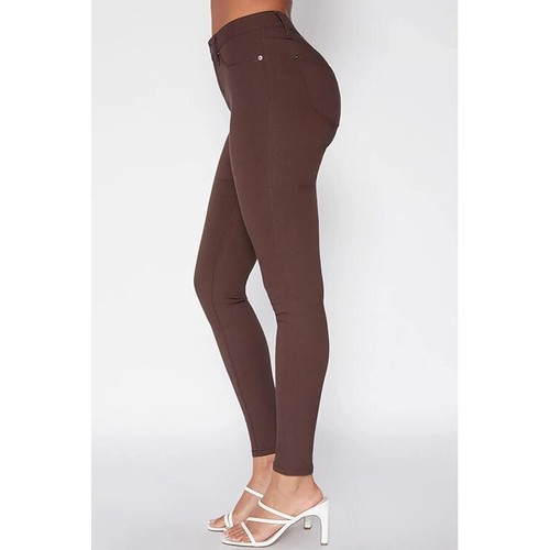 YMI Women's Hyper Stretch Mid-Rise 5 Pocket Slim Fit Skinny Jeans - 第 40/122 張圖片