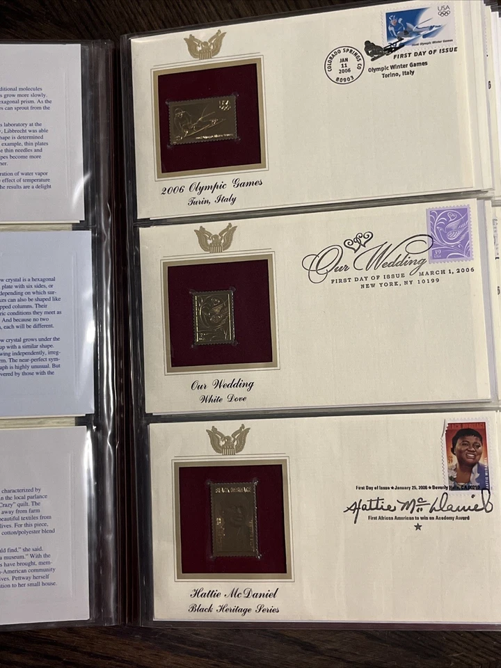 Golden Replica Of US Stamps- 22kt Gold - 38 From 2005/06 - Image 4 of 4