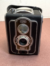 Ising Pucky I Pucky 1 Box Camera Box Roll Film Camera 6x6 Vintage UNTESTED AS IS