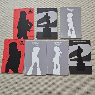 G) I-DLE 2ND Full Album [iVIN] super Lady ALBUM ORIGINAL PHOTOCARD