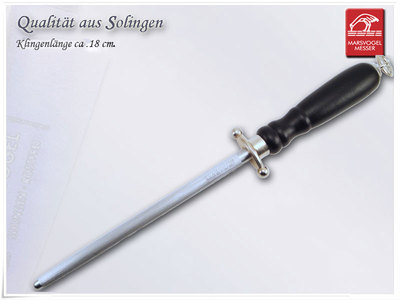 Abziehstahl Wetzstahl 33cm mit Öse. Marsvogel Solingen,