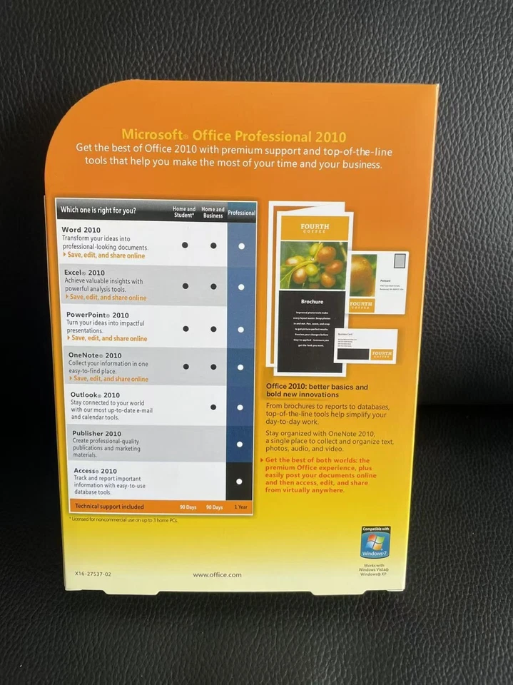Microsoft Office Professional 2010 Retail FULL VERSION For 6/PCs Verified New - Image 2 of 3