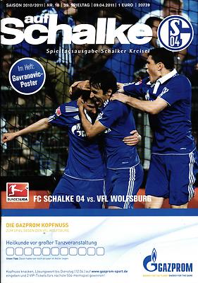 BL 2010/11 FC Schalke 04 - VfL Wolfsburg, 09.04.2011 + Poster Mario Gavranovic