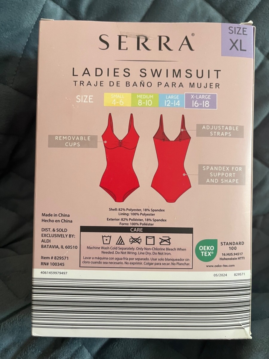 SERRA ALDI RED LADIES PREMIUM SWIMSUIT SIZE XL - NEW IN BOX | eBay