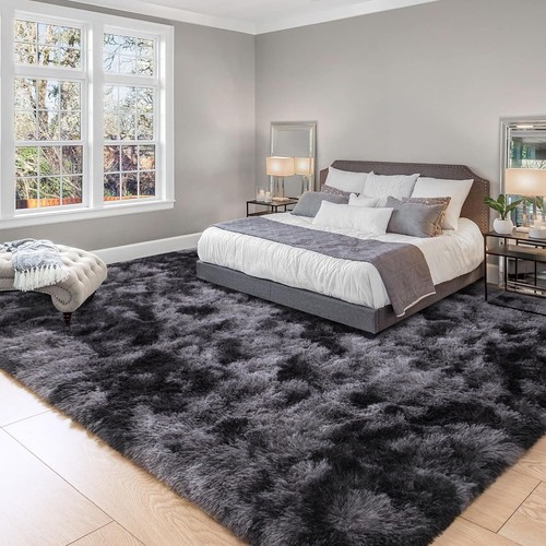 Black Queen Tie Dye Area Rug DT02 main image 1