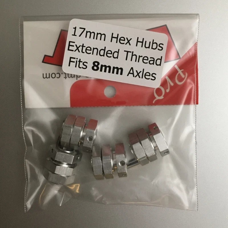 4 RC 17mm Hex Hub Adapters to 8mm Axle - FSEN - Image 3 of 4