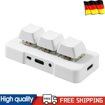 Mechanische Gaming-Tastatur mit 3 Tasten makroprogrammierbar USB + 24 G Wireless