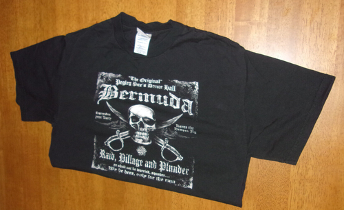 Adult Size Medium Delta Pro Weight Black Bermuda Tshirt 100% Preshrunk Cotton - Picture 2 of 9