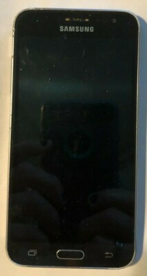 [BROKEN] Samsung Galaxy J3 Cell Phone US Cellular Black Parts No Screen