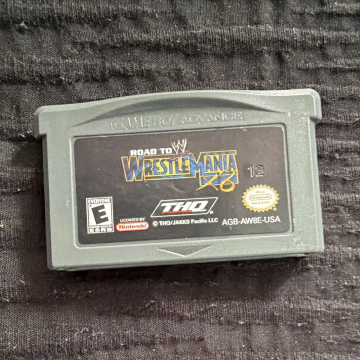 WWE Road to WrestleMania X8 THQ Nintendo Game Boy Advance GBA E NTSC-U/C