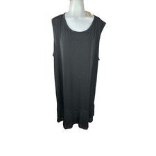 NWT Michael Kors Black Pleated Hem Sleeveless Dress Womens 3X Plus Size NWT