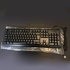 iMicro Wired USB Keyboard 104Key KB US9821 Tactile Key Switches Black New in Box