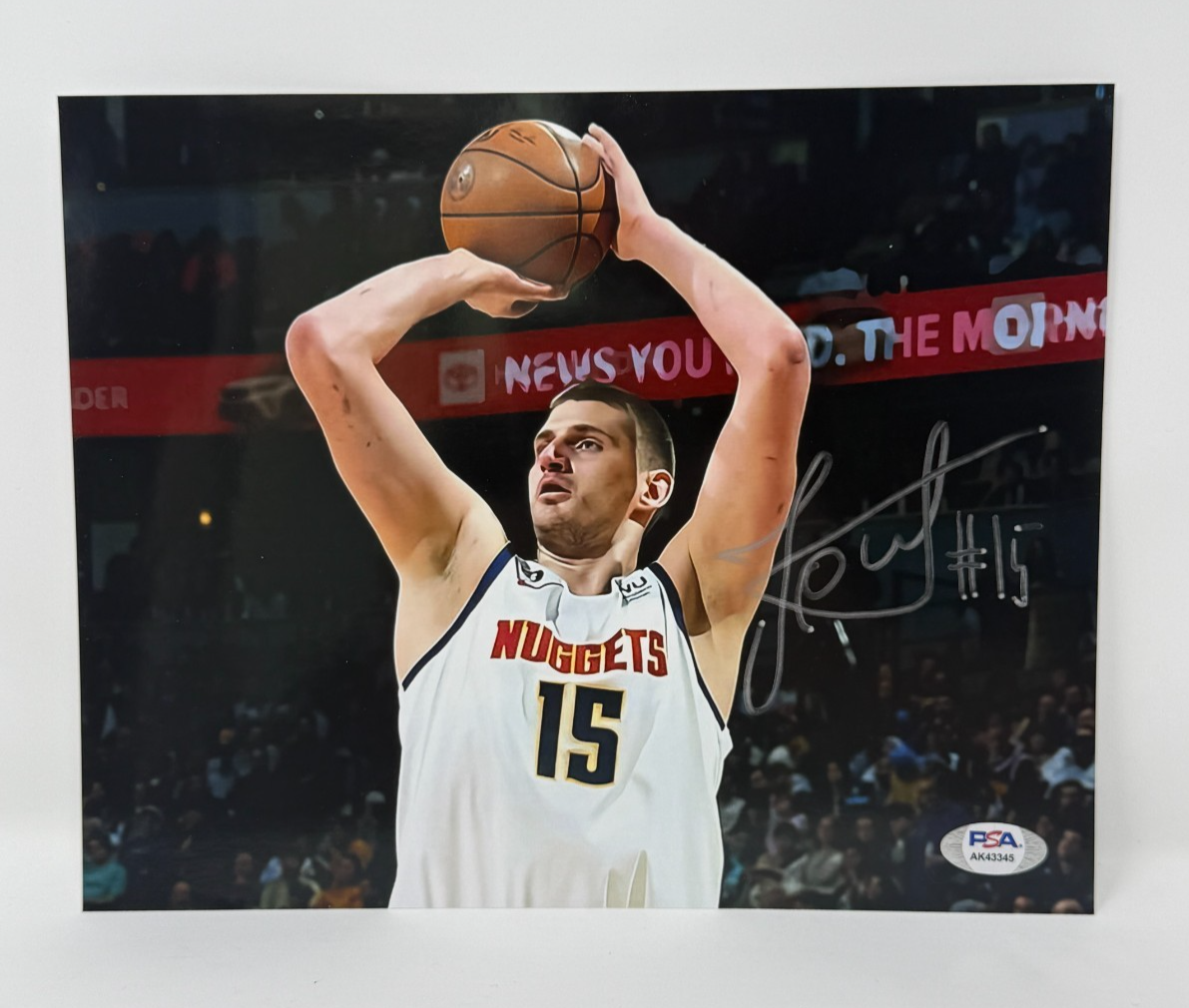 NIKOLA JOKIC Autographed Signed Denver Nuggets 8X10 PHOTO -COA/PSA 