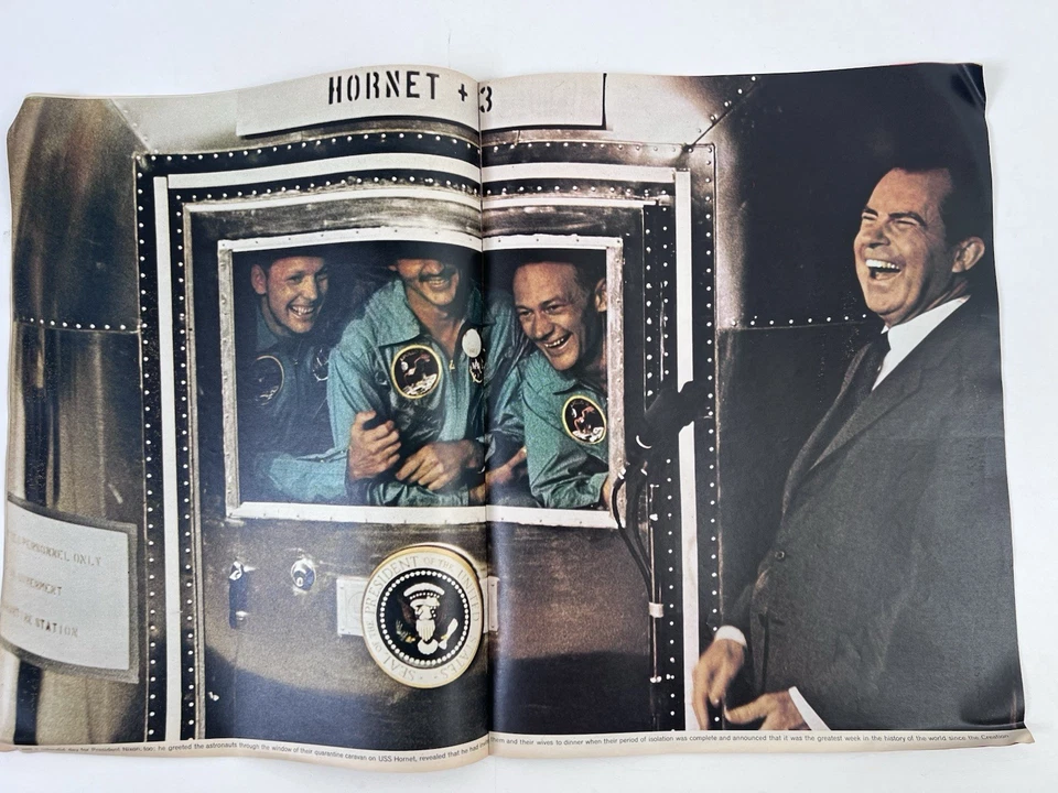 The Sunday Times Magazine 3 August 1969 Apollo 11 Moon Landing NASA Nixon - Image 3 of 3