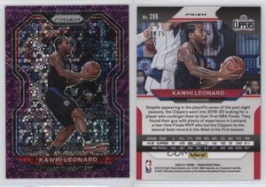 2020-21 Panini Prizm Fast Break Purple Prizm /75 Kawhi Leonard #209