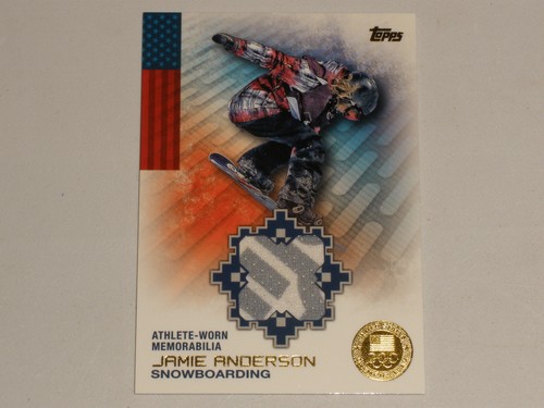 2014 Topps US Olympic Team Gold Relic #JA Jamie Anderson 15/25