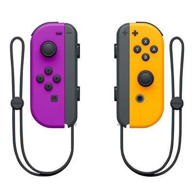 Nintendo Switch Joy-Con L/R Wireless Controllers Purple & Orange Neon 110753