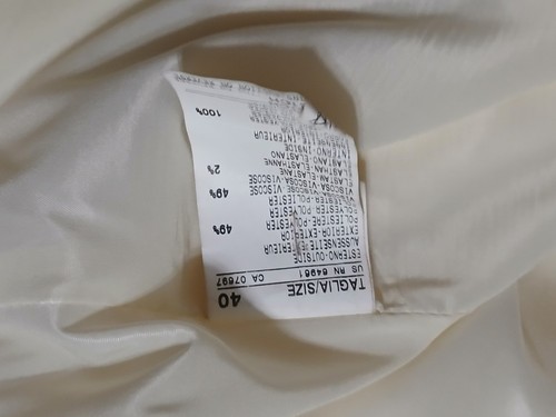 Vintage United Colors of Benetton Damen Jacke Blazer Off White Ivory Gr. M RAR - Bild 7 von 11