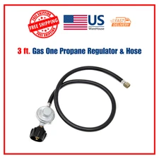 3 ft. Gas One Propane Regulator and Hose Universal QCC1 Grill Replacement