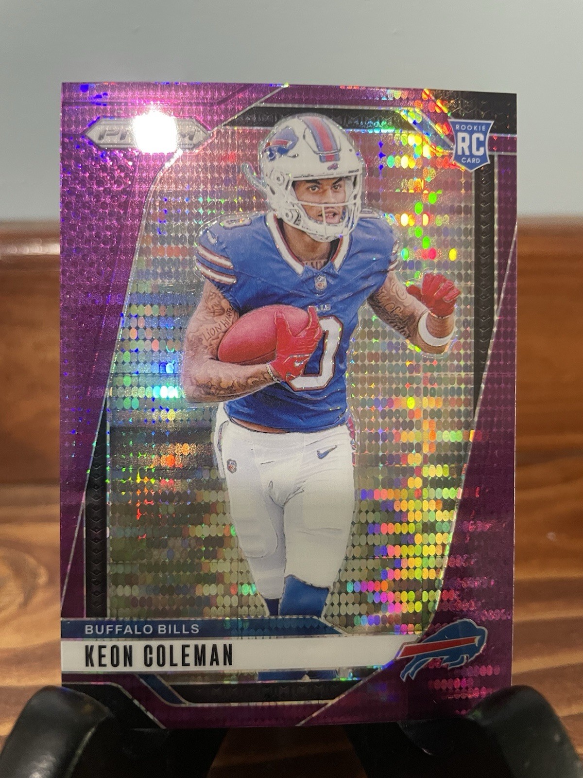 2024 Panini Prizm - Rookies Keon Coleman #362 Purple Pulsar Prizm (RC)