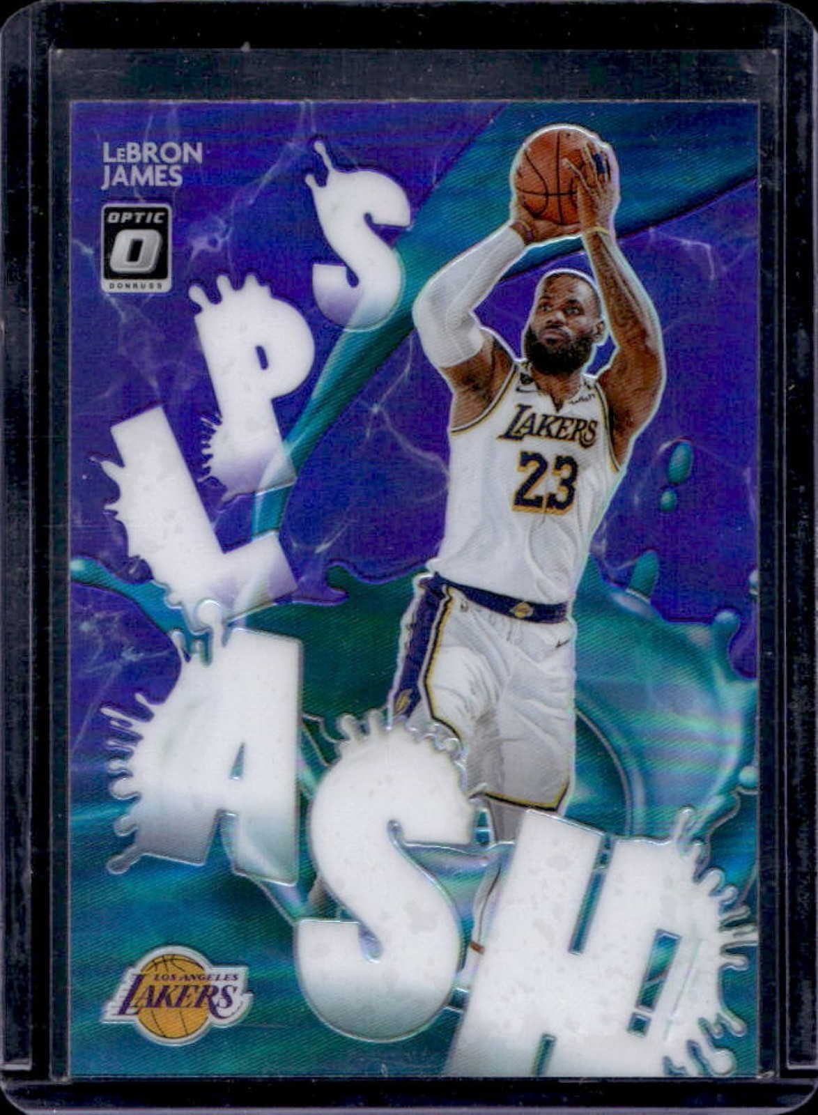 2020-21 Donruss Optic LeBron James Splash! Purple #13 Lakers