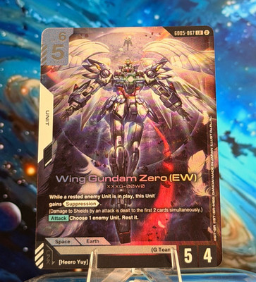 GUNDAM TCG- WING GUNDAM ZERO(EW)-GD05-067-LR-HOLO